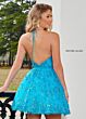 Rachel Allan 40243 Halter Strap Glitter Dress
