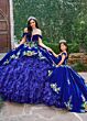 Rachel Allan RQ4049 Ruffle Skirt Peplum Junior Quince Dress