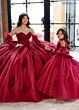 Rachel Allan RQ4042 Detached Sleeve High Neck Junior Pageant Dress