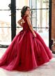 Rachel Allan RQ4042 Detached Sleeve High Neck Junior Pageant Dress