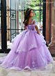 Rachel Allan RQ4043 Cold-Shoulder Corset Top Junior Pageant Dress