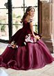 Rachel Allan RQ4044 Velvet Bodice Peplum Skirt Mini Pageant Dress