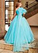 Rachel Allan 10185 Floral Sleeve One Shoulder Mini Pageant Dress