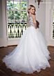 Rachel Allan 10232 Jewel Neck Beaded Bodice Mini Pageant Gown