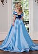 Rachel Allan 10242 Beaded Waist Cold-Shoulder Junior Pageant Dress