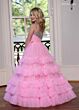 Rachel Allan 10245 Ruffle Skirt Beaded Bodice Junior Pageant Dress