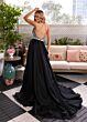 Rachel Allan 50380 Halter Neckline Beaded Romper