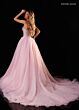 Rachel Allan 50428 Strapless Plunging Neck Asymmetric Waist Dress