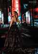 Rachel Allan 50431 Strapless Beaded Tiered Ruffle Skirt Dress