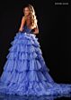 Rachel Allan 50431 Strapless Beaded Tiered Ruffle Skirt Dress