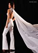 Rachel Allan 50432 Sleeveless Beaded Neck Cutout Back Jumpsuit