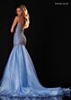 Rachel Allan 50433 Scoop Back Beaded Trumpet Dress