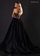 Rachel Allan 50439 Taffeta Skirt Beaded Scoop Neck Dress