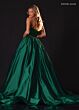 Rachel Allan 50439 Taffeta Skirt Beaded Scoop Neck Dress