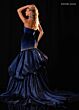 Rachel Allan 50442 Scoop Neck Taffeta Mermaid Skirt Dress