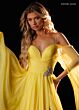 Rachel Allan 50444 A-Line Chiffon Hanging Sleeve Dress