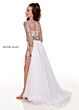 Rachel Allan 10073 Illusion Neck Cut Out Back Mini Pageant Romper