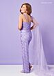Rachel Allan 10166 Slim Shoulder Streamer Junior Pageant Jumpsuit