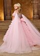 Rachel Allan 10210 Cold-Shoulder Ruffle Skirt Mini Pageant Gown