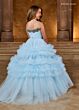 Rachel Allan 10216 Ruched Bodice Ruffle Skirt Junior Pageant Dress