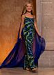 Rachel Allan 10267 Watteau Train Embellished Jumpsuit