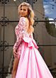 Rachel Allan 50311 Long Overskirt Embellished Romper
