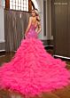 Rachel Allan 50346 Ruffle Skirt Embellished Strapless Dress