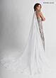 Rachel Allan 50391 Choker Cape Sequined Jumpsuit