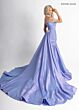 Rachel Allan 50396 Beaded Sleeve Ruched Taffeta Dress