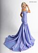 Rachel Allan 50396 Beaded Sleeve Ruched Taffeta Dress