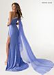 Rachel Allan 50398 Beaded One-Shoulder Streamer Dress