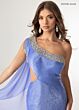 Rachel Allan 50398 Beaded One-Shoulder Streamer Dress