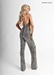 Rachel Allan 50400 Side Cutout Detachable Overskirt Jumpsuit