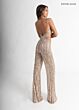 Rachel Allan 50400 Side Cutout Detachable Overskirt Jumpsuit