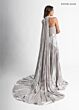 Rachel Allan 50408 Choker Cape Pleated Wide-Leg Jumpsuit