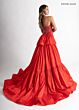 Rachel Allan 50409 Side Slit Taffeta Overskirt Dress