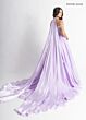 Rachel Allan 50416 Basque Waist Choker Cape Dress