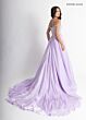 Rachel Allan 50416 Basque Waist Choker Cape Dress
