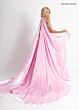 Rachel Allan 50416 Basque Waist Choker Cape Dress