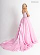 Rachel Allan 50416 Basque Waist Choker Cape Dress