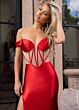 Rachel Allan 70686 Off-The-Shoulder Sheer Bodice Dress