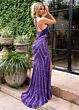 Rachel Allan 70699 Strappy Back Halter Neck Dress