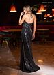Rachel Allan 70885 Slit Skirt Halter Strap Dress