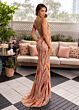 Rachel Allan 70915 V-Neck Cutout Dress