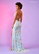 Rachel Allan 70002 Scallop Scoop Neck High Slit Dress