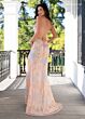 Rachel Allan 70002 Scallop Scoop Neck High Slit Dress