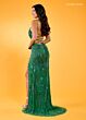 Rachel Allan 70002 Scallop Scoop Neck High Slit Dress