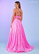 Rachel Allan 70130 Strappy Back A-Line Side Pocket Dress