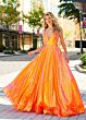 Rachel Allan 70130 Strappy Back A-Line Side Pocket Dress