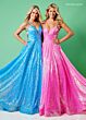 Rachel Allan 70130 Strappy Back A-Line Side Pocket Dress